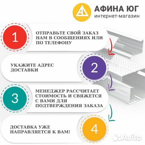 Профиль для гипсокартона UW 50х40 3м пн50