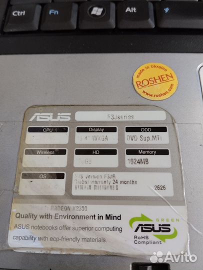 Ноутбук Asus F3J