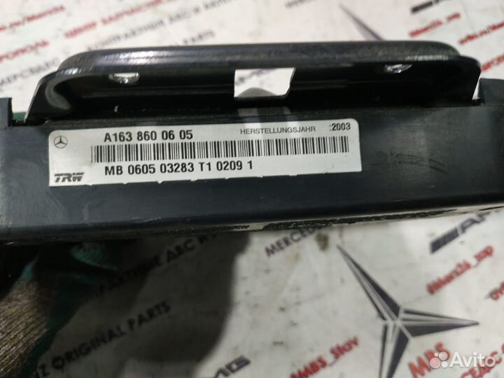 Подушка безопасности двери w163 Mercedes ML