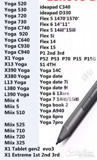 Стилус Lenovo pen 2