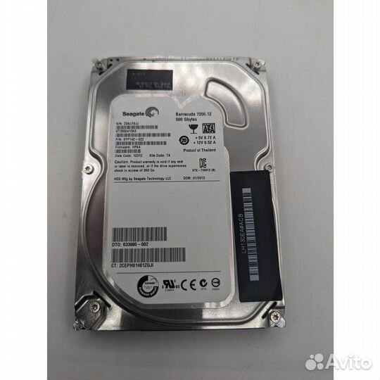 Жесткий диск ST3500413AS, Seagate, 500 Гб, SATA, 3