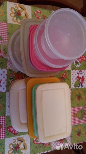 9 контейнеров для еды пластиковых