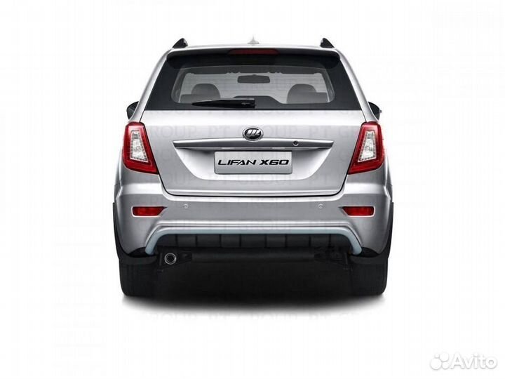 Защита бампера (ппк) lifan X60 2012-2016