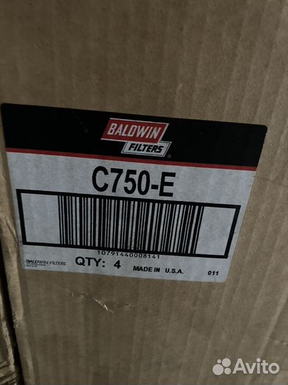 Масляный фильтр Baldwin C750-E