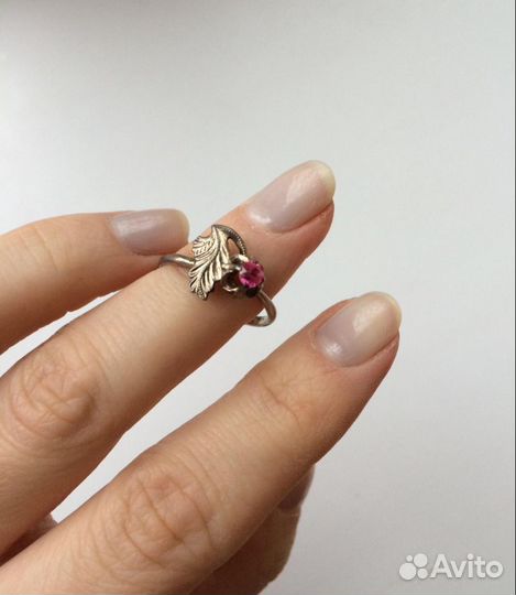 Кольцо с рубином СССР