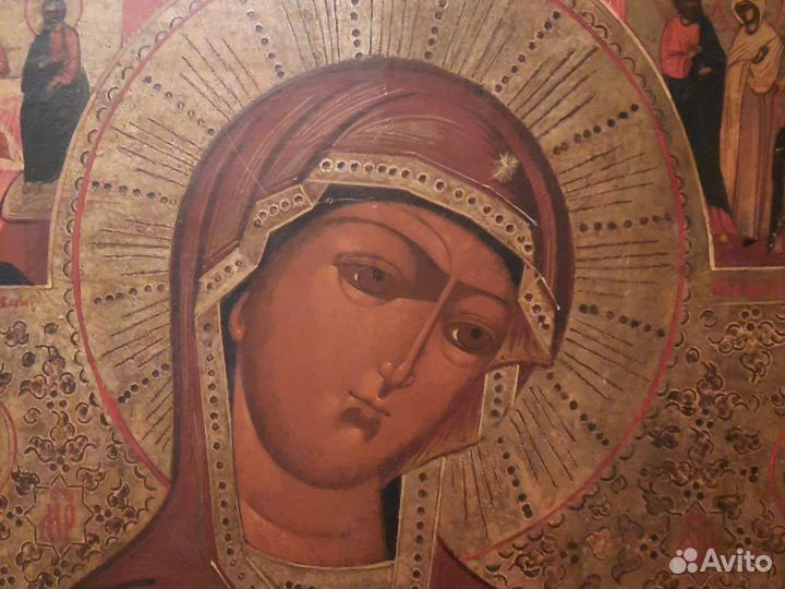 Шикарная икона 54*44 без реставрации, Деисусный чи