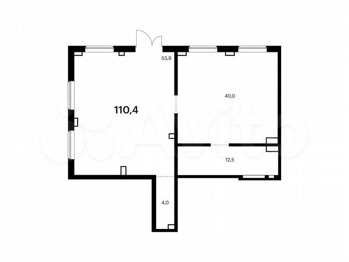 Сдам помещение свободного назначения, 110.4 м²