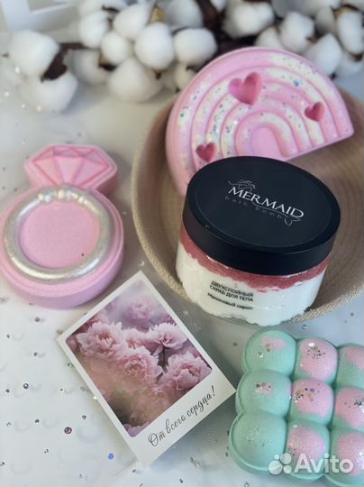 Бомбочки для ванны 8 марта. Скраб. Свечи