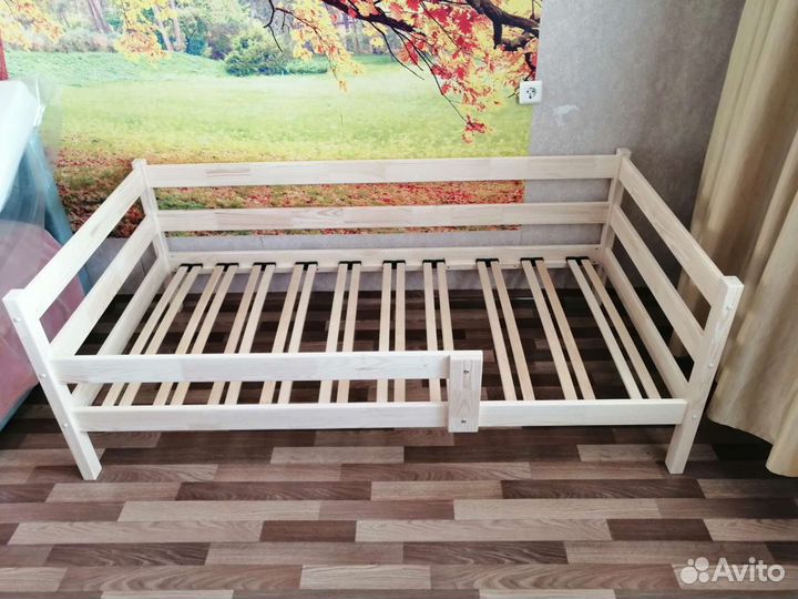 Детская кровать от 3 лет с бортиками