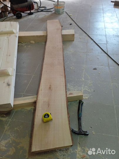 Липа доска необрезная