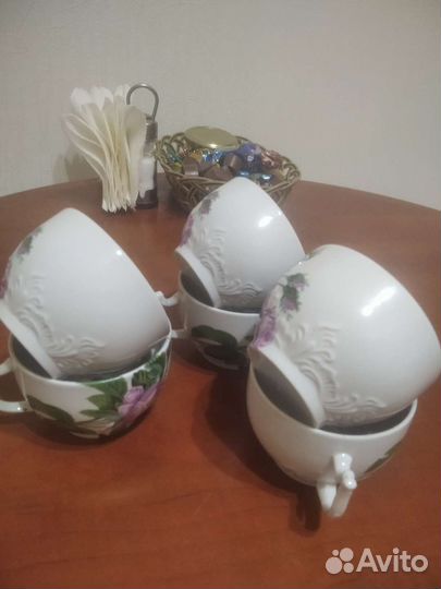 Новые чашки чайные 6штук