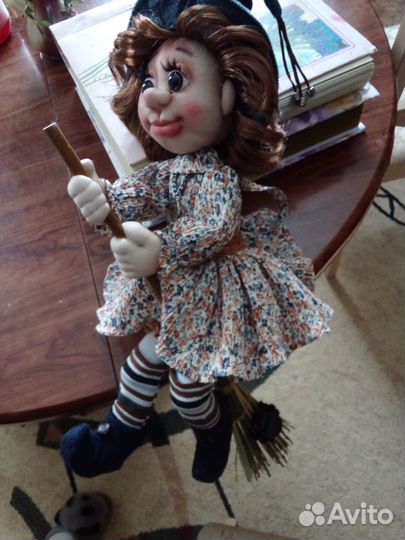 2 куклы.Ведьмочка и Врач ручной работы