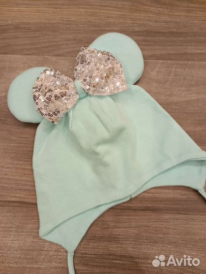 Комплект шапка и снуд для девочки Минни Маус весна