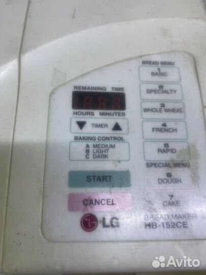 Хлебопечка lg
