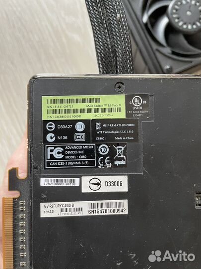 Видеокарта Sapphire AMD Radeon R9 fury X