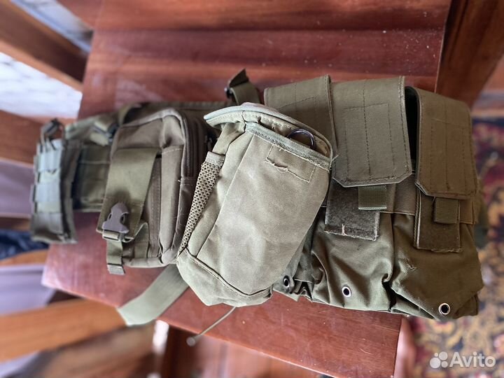 Тактический разгрузочный пояс на лямках