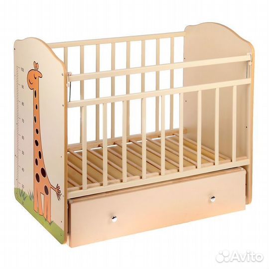 Кроватка маятник С матрасом+ пакет вещей