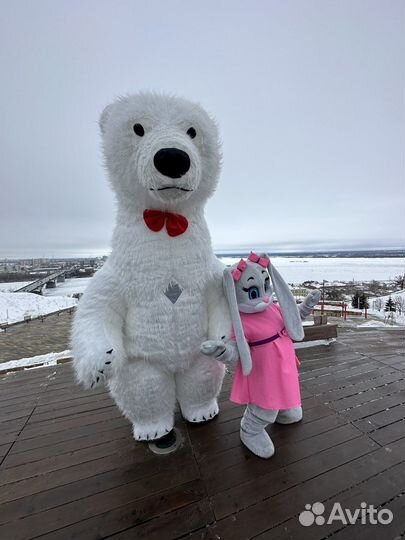 Ростовая Кукла Умка Белый Мишка Тедди Мишутка