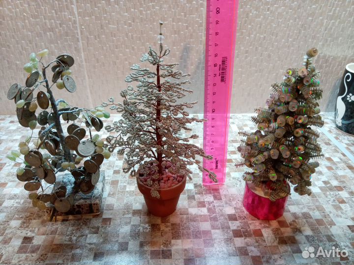 Елочки из бисера