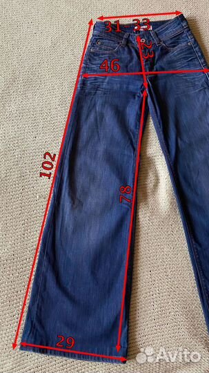 Джинсы клеш Levi's р.40-42