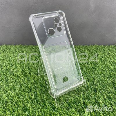 Чехол на Xiaomi Redmi 12C силиконовый (прозрачный)