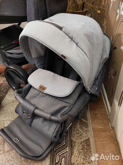 Коляска Adamex Reggio 3в1 или 2в1 grey