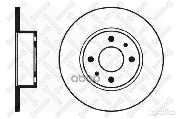 60209928SX диск тормозной задний Alfa Romeo 16