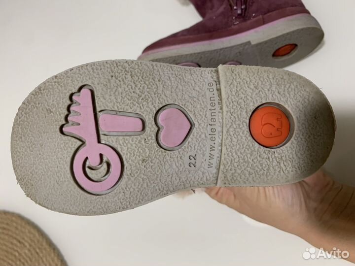 Сапоги демисезонные для девочки 22 размер