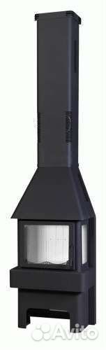 Печь-камин Бавария Три Стекла