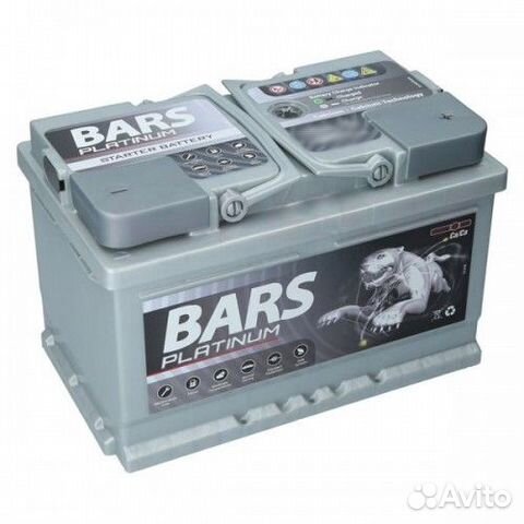 Аккумулятор bars Platinum 75Ah