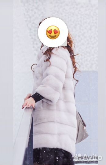 Щуба норковая белая