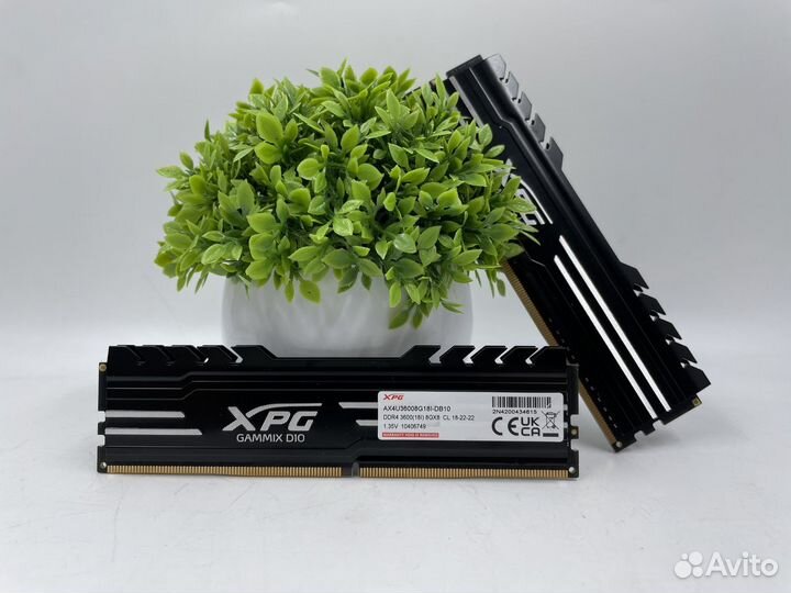 Оперативная память DDR4 16gb 2x8 3600 mhz Adata XP