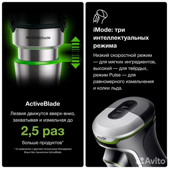 Погружной блендер Braun Multiquick 9 MQ9147X Новый