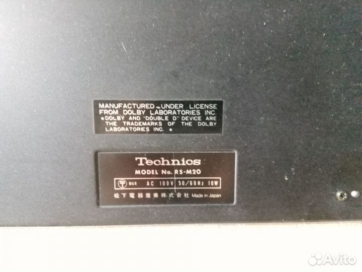 Кассетная дека Technics RS-M20