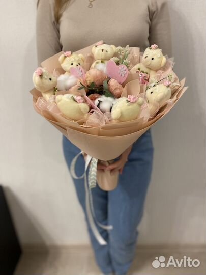 Букеты из мягких игрушек