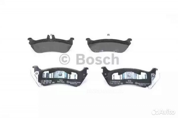 Bosch 0 986 424 708 Колодки тормозные дисковые зад