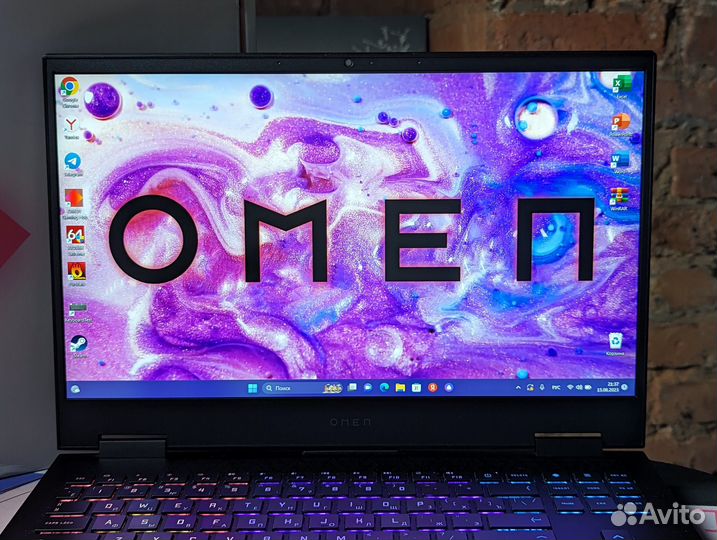 HP Omen RTX 3070 с коробкой