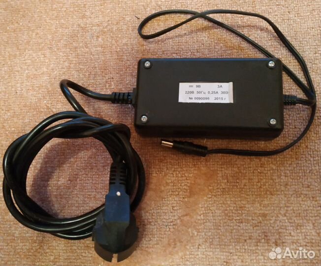 Блоки питания (адапторы) 12 Вольт, 9 В, 4.5В, 3В