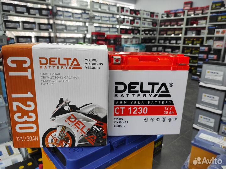 Аккумулятор 30Ач AGM Delta YIX30L-BS YIX30L CT1230