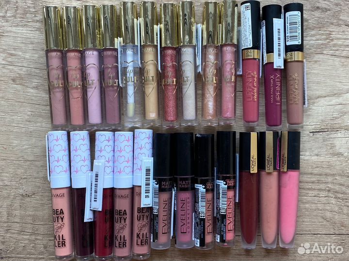 Помада, блеск, бальзам, карандаш для губ