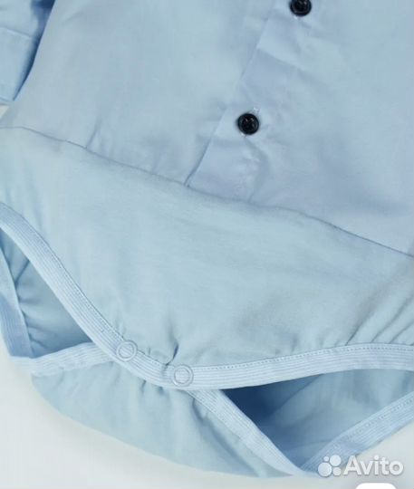 Боди рубашка для новорожденных мальчиков