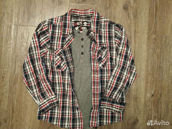 Рубашка с имитацией 128р