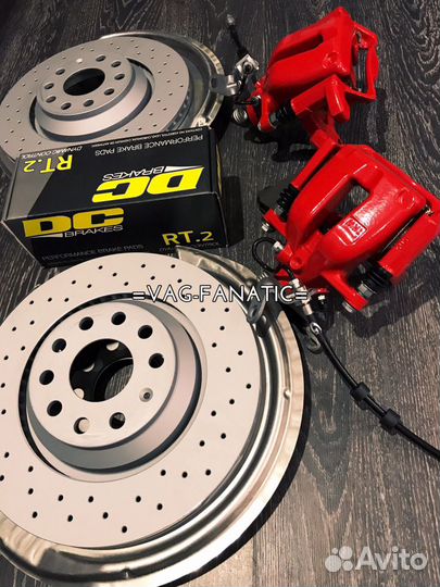 Задние тормоза audi RS3 ttrs TTS golf6R