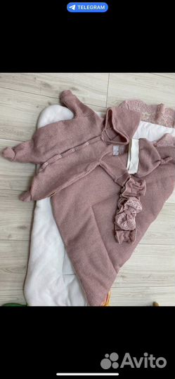 Конверт одеяло на выписку осень зима