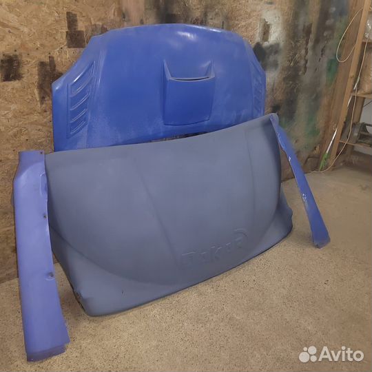 Комплект спойлер и капот на Газель