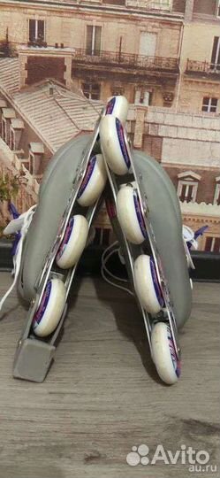 Ролики раздвижные 36-41 Reaction rainbowто