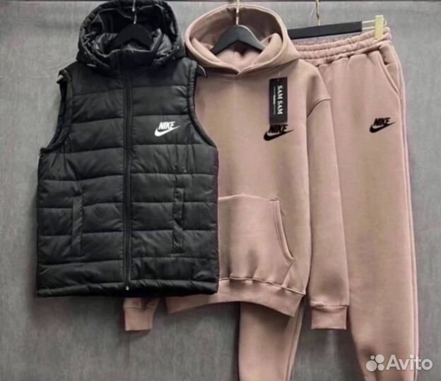 Спортивный костюм теплый с жилетом