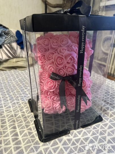 Мишка из роз 20 см