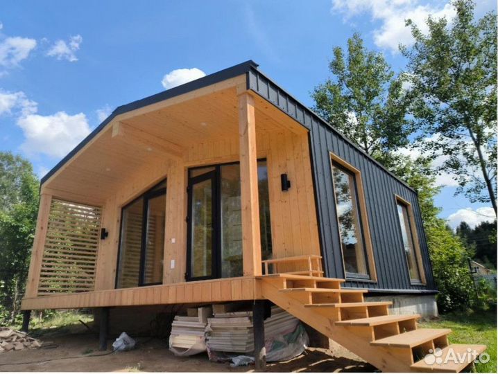 Каркасный дом с доставкой 60 м кв, арт. ал-5425