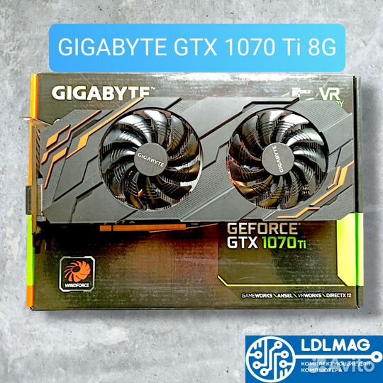 Видеокарта gigabyte GTX 1070 Ti windforce 8G
